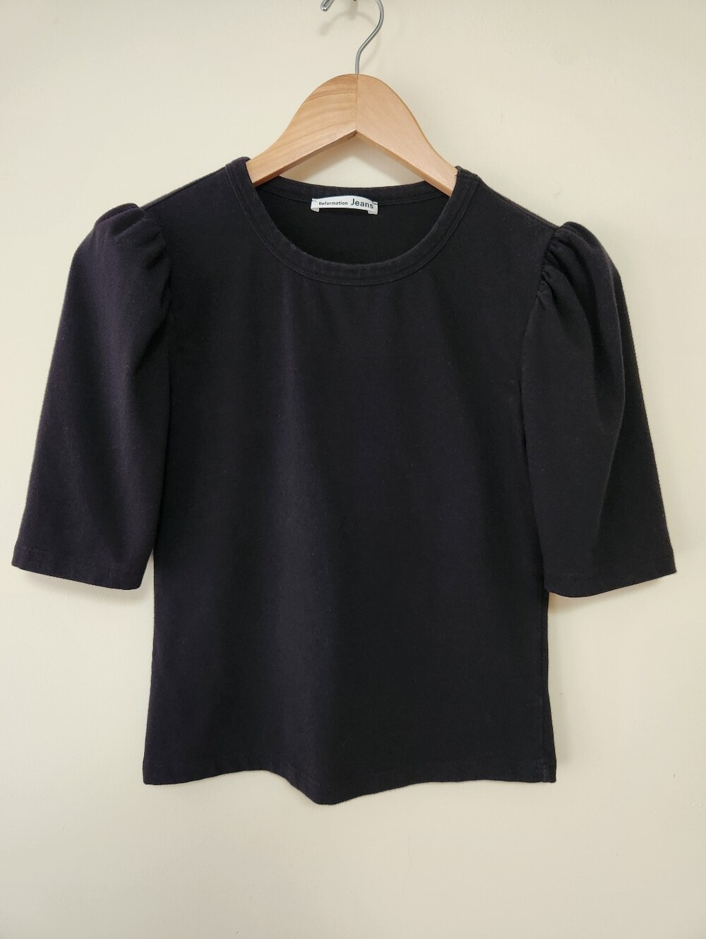 Reformation Jeans Pleated Shoulder Top - S